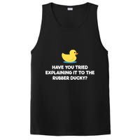 Rubber Duck Debugging Funny Explaining Programmer Coder Gift PosiCharge Competitor Tank