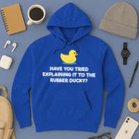 Rubber Duck Debugging Funny Explaining Programmer Coder Gift Hoodie