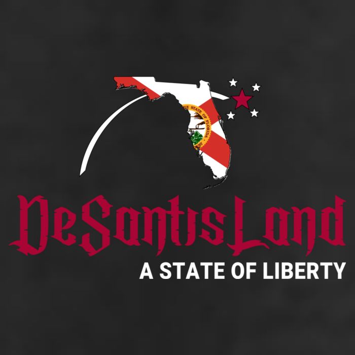 Ron Desantis DeSantisLand State Of Liberty Florida Map FL Flag Patriotic Beanie
