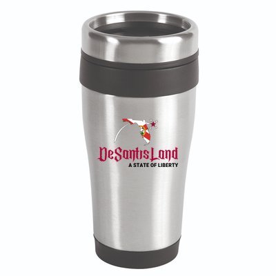 Ron Desantis DeSantisLand State Of Liberty Florida Map FL Flag Patriotic 16oz Travel Tumbler