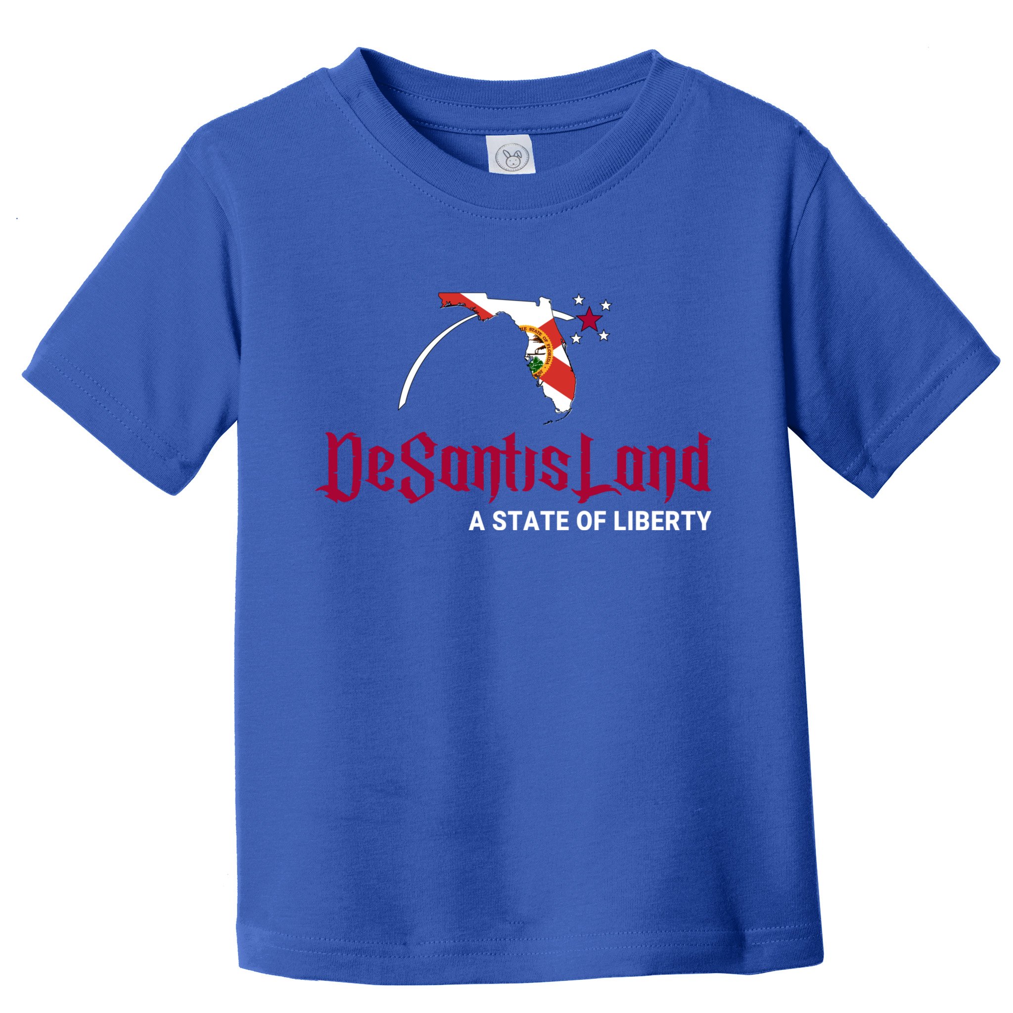Ron Desantis DeSantisLand State Of Liberty Florida Map FL Flag Patriotic Toddler T-Shirt