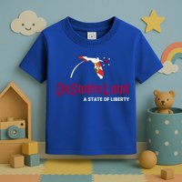 Ron Desantis DeSantisLand State Of Liberty Florida Map FL Flag Patriotic Toddler T-Shirt