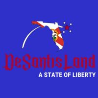 Ron Desantis DeSantisLand State Of Liberty Florida Map FL Flag Patriotic Toddler T-Shirt