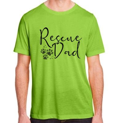 Rescue Dad Dog Cat Animal Rescuing Fathers Day Adult ChromaSoft Performance T-Shirt