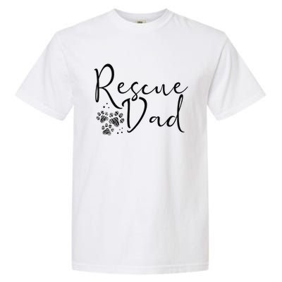 Rescue Dad Dog Cat Animal Rescuing Fathers Day Garment-Dyed Heavyweight T-Shirt