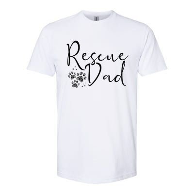 Rescue Dad Dog Cat Animal Rescuing Fathers Day Softstyle CVC T-Shirt