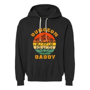 Retro Dungeon Daddy For Father Fathers Day Garment-Dyed Fleece Hoodie