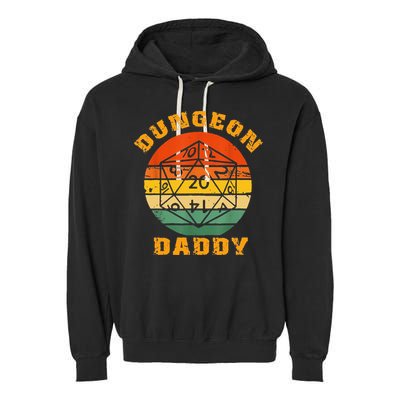 Retro Dungeon Daddy For Father Fathers Day Garment-Dyed Fleece Hoodie