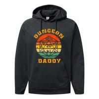 Retro Dungeon Daddy For Father Fathers Day Performance Fleece Hoodie