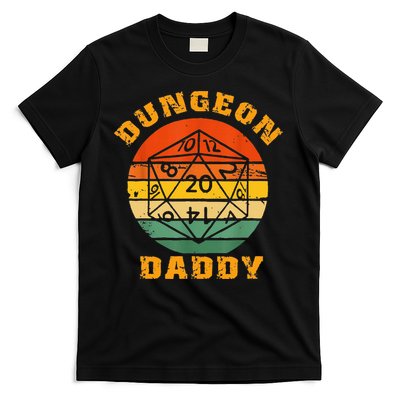 Retro Dungeon Daddy For Father Fathers Day T-Shirt