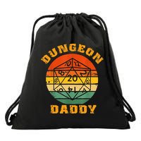 Retro Dungeon Daddy For Father Fathers Day Drawstring Bag