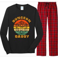 Retro Dungeon Daddy For Father Fathers Day Long Sleeve Pajama Set