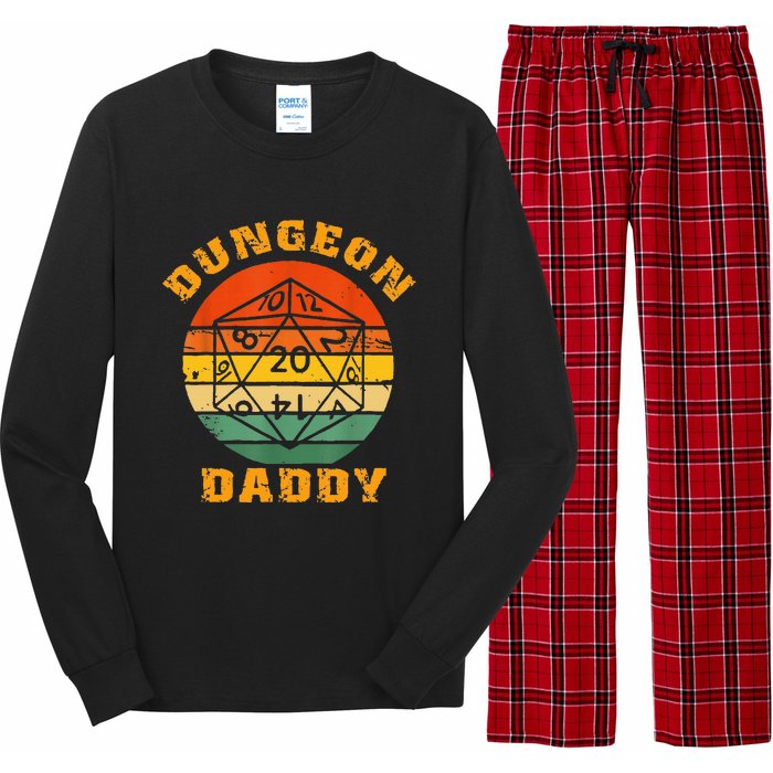 Retro Dungeon Daddy For Father Fathers Day Long Sleeve Pajama Set