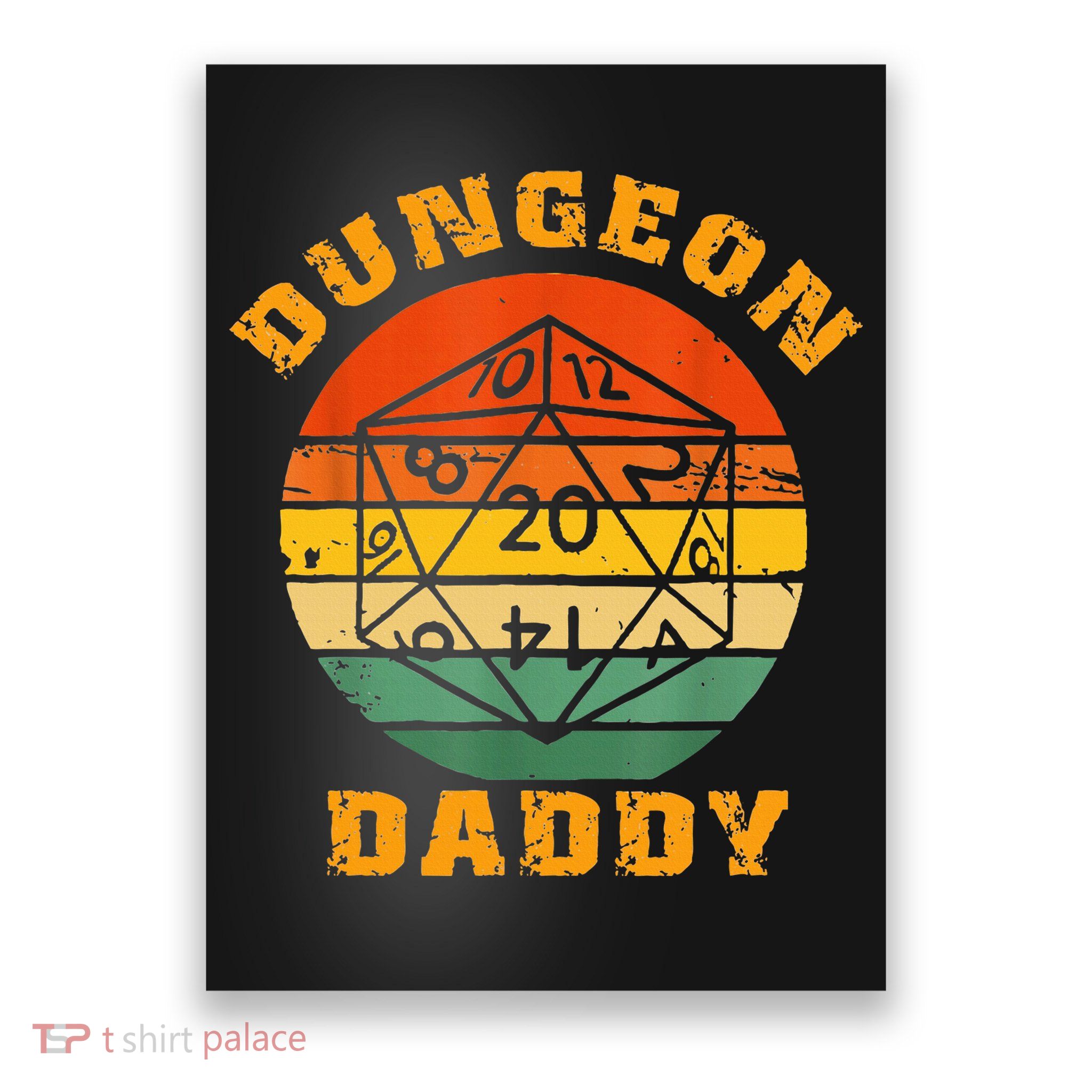 Retro Dungeon Daddy For Father Fathers Day Poster