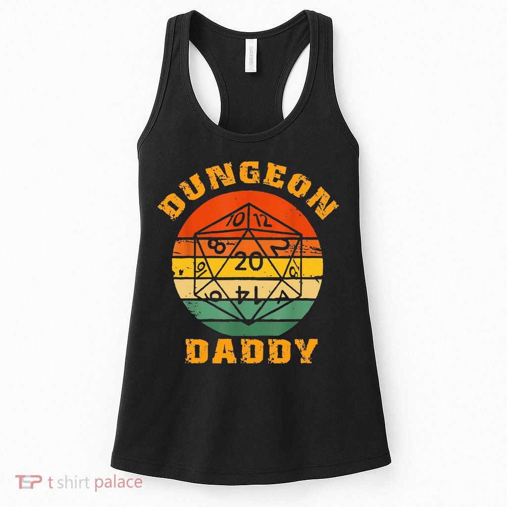 Retro Dungeon Daddy For Father Fathers Day Womens Tank Top