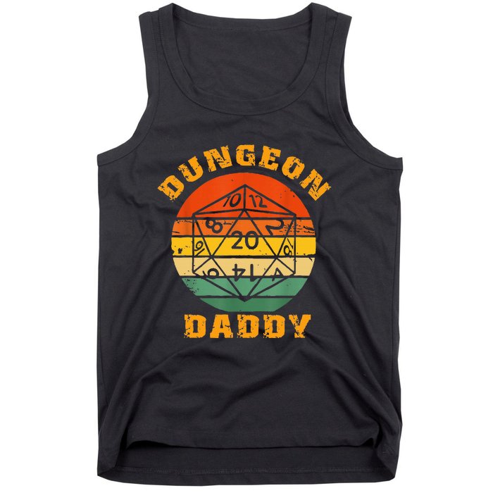 Retro Dungeon Daddy For Father Fathers Day Tank Top