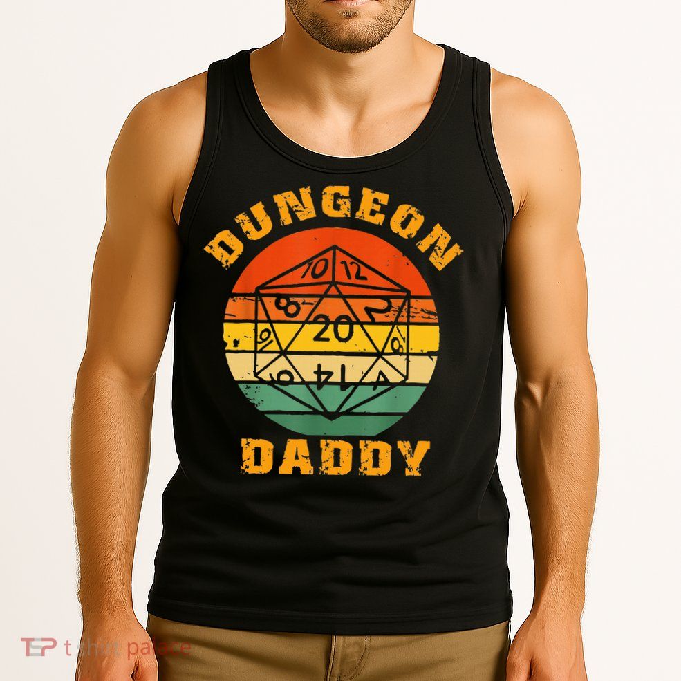 Retro Dungeon Daddy For Father Fathers Day Tank Top