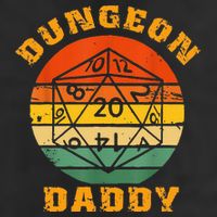 Retro Dungeon Daddy For Father Fathers Day Golf Towel