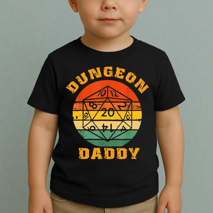 Retro Dungeon Daddy For Father Fathers Day Toddler T-Shirt
