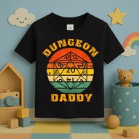 Retro Dungeon Daddy For Father Fathers Day Toddler T-Shirt