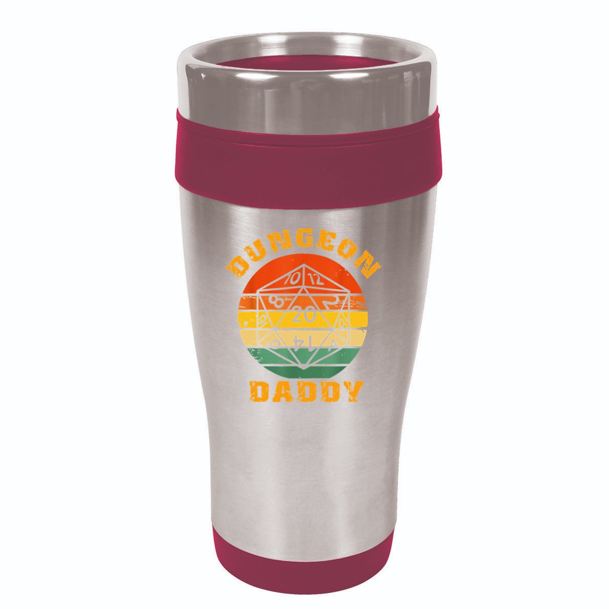 Retro Dungeon Daddy For Father Fathers Day 16oz Travel Tumbler
