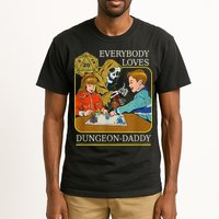 RPG D20 Dice Dungeon-Daddy Fantasy Pen and Paper Boardgame Tall T-Shirt