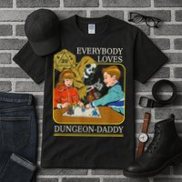 RPG D20 Dice Dungeon-Daddy Fantasy Pen and Paper Boardgame Tall T-Shirt
