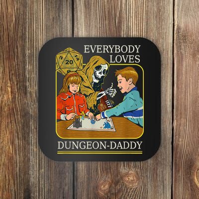 RPG D20 Dice Dungeon-Daddy Fantasy Pen and Paper Boardgame Coaster