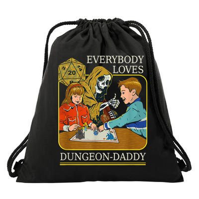 RPG D20 Dice Dungeon-Daddy Fantasy Pen and Paper Boardgame Drawstring Bag