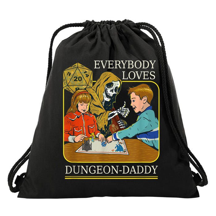 RPG D20 Dice Dungeon-Daddy Fantasy Pen and Paper Boardgame Drawstring Bag