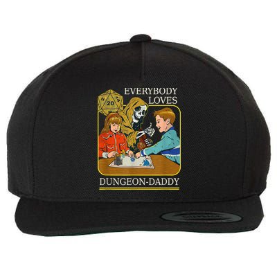 RPG D20 Dice Dungeon-Daddy Fantasy Pen and Paper Boardgame Wool Snapback Cap