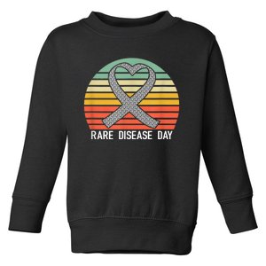 Rare Disease Day Awareness 2024 Toddler Sweatshirt