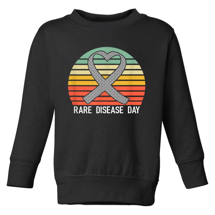 Rare Disease Day Awareness 2024 Toddler Sweatshirt