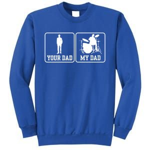 Rock Drummer Dad My Rockband Rockstar Daddy Gift Sweatshirt