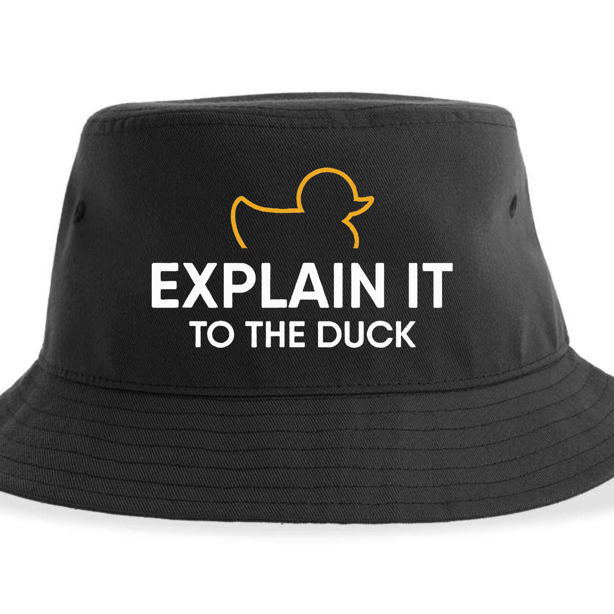 Rubber Duck Debugging Explain It To The Duck Programmer  Sustainable Bucket Hat