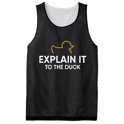 Rubber Duck Debugging Explain It To The Duck Programmer  Mesh Reversible Basketball Jersey Tank