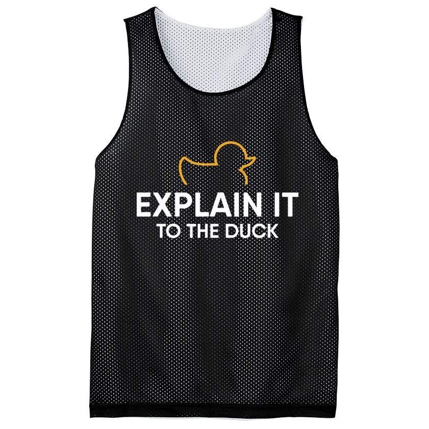 Rubber Duck Debugging Explain It To The Duck Programmer  Mesh Reversible Basketball Jersey Tank