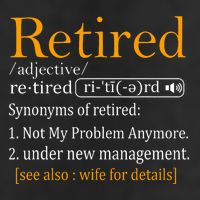 Retired Definition Dad Funny Retirement Party Golf Towel