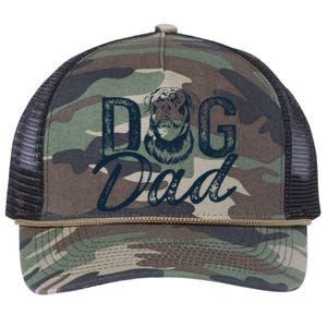 Rottweiler Dog Dad Rottie Retro Rope Trucker Hat Cap