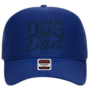 Rottweiler Dog Dad Rottie High Crown Mesh Back Trucker Hat