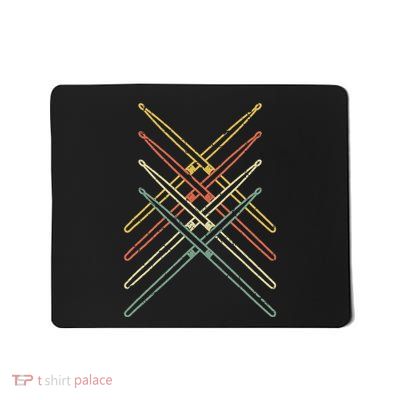 Retro Drumsticks Drummer Gifts Drums Mousepad