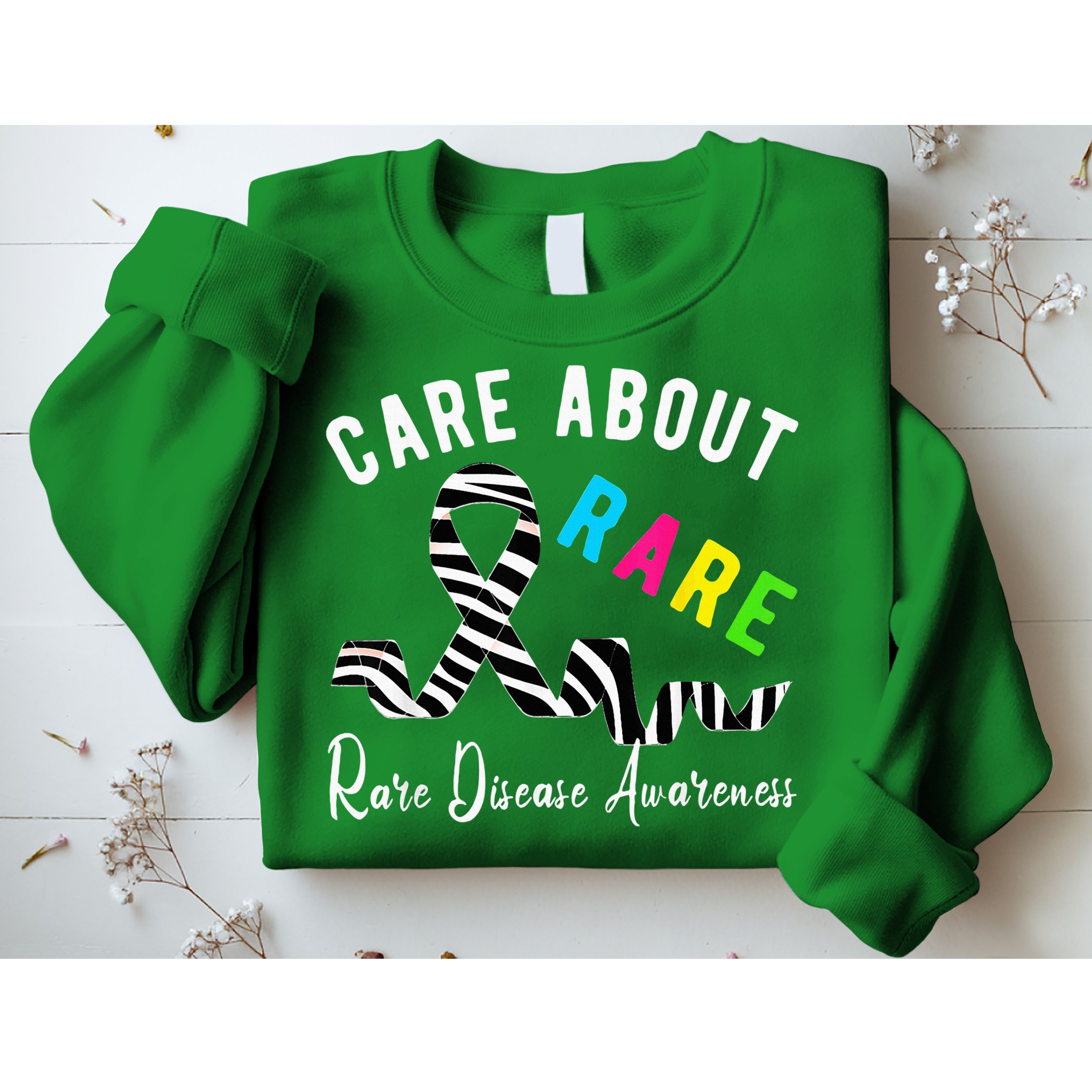 Rare Disease Day Care About Rare Disease Awareness Sweatshirt