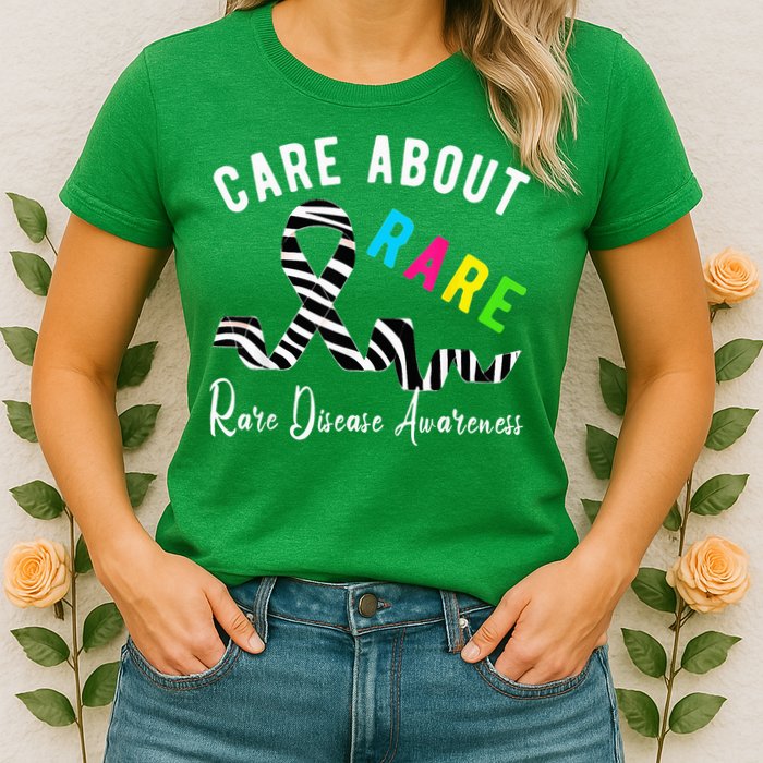 Rare Disease Day Care About Rare Disease Awareness Womens T-Shirt