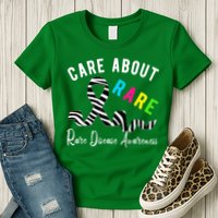 Rare Disease Day Care About Rare Disease Awareness Womens T-Shirt