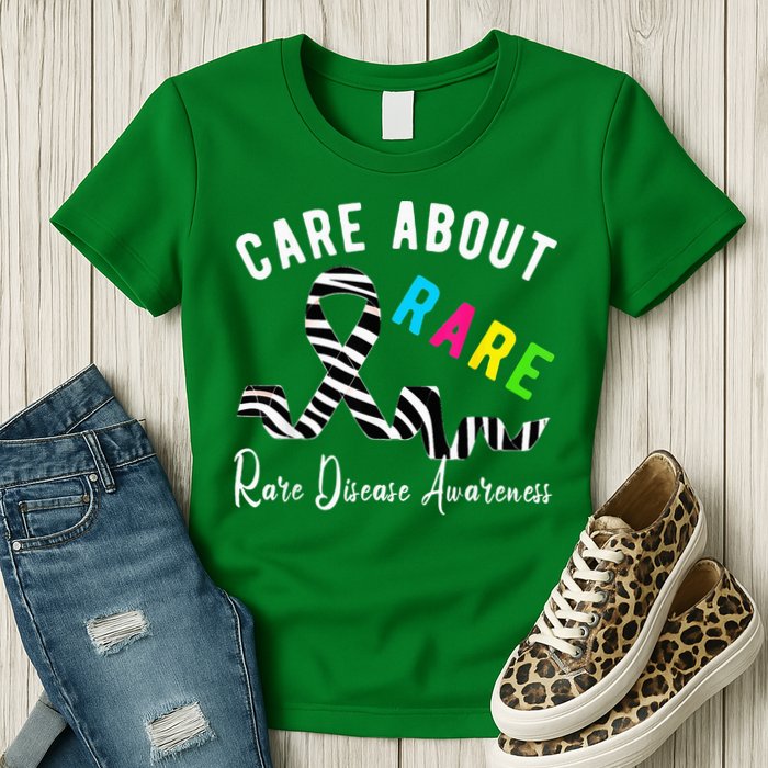 Rare Disease Day Care About Rare Disease Awareness Womens T-Shirt