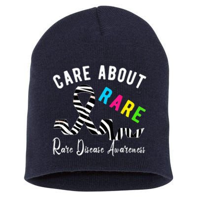 Rare Disease Day Care About Rare Disease Awareness Short Acrylic Beanie