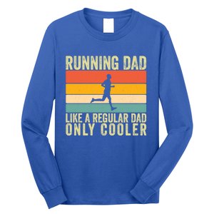 Running Dad Design For Father Day Marathon Runner Great Gift Long Sleeve Shirt