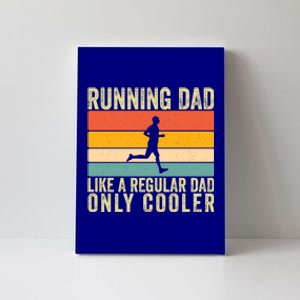 Running Dad Design For Father Day Marathon Runner Great Gift Canvas