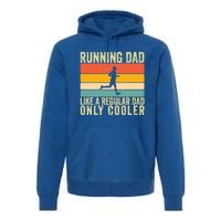 Running Dad Design For Father Day Marathon Runner Great Gift Premium Hoodie