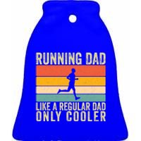 Running Dad Design For Father Day Marathon Runner Great Gift Ceramic Bell Ornament